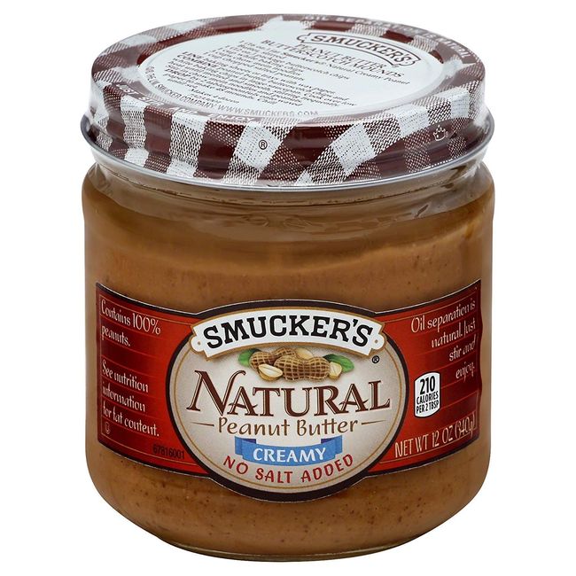 Smackers Natural Creamy Peanut Butter 12.0 oz (340 g)