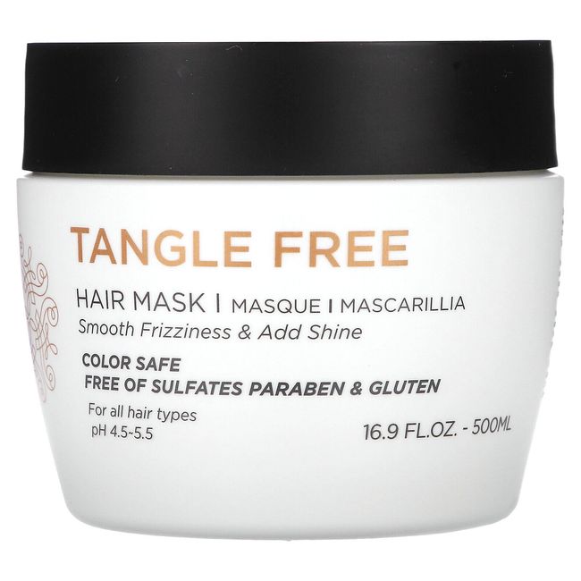 Tangle Free, Hair Mask, For All Hair Types, 16.9 fl oz (500 ml)