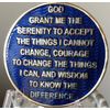 Paint Issue Back 1 Year AA Medallion Reflex Blue Gold Plated Chip
