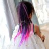 GOODCHI Hair Extension, Braid, 4 Colors, Colorful, Cute, Stylish, Wig, Kids Braid, Gradient Color Extensions