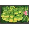 Printed Rug (with nonskid Polyester Pile back) (20" x 32") GREEN GRAPES, Daniel