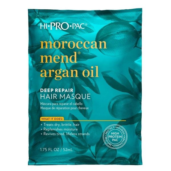 HI PRO PAC Moroccan ARGAN OIL For HAIR MASQUE REPAIR HAIR THREATMENT 1.75FLOZ.