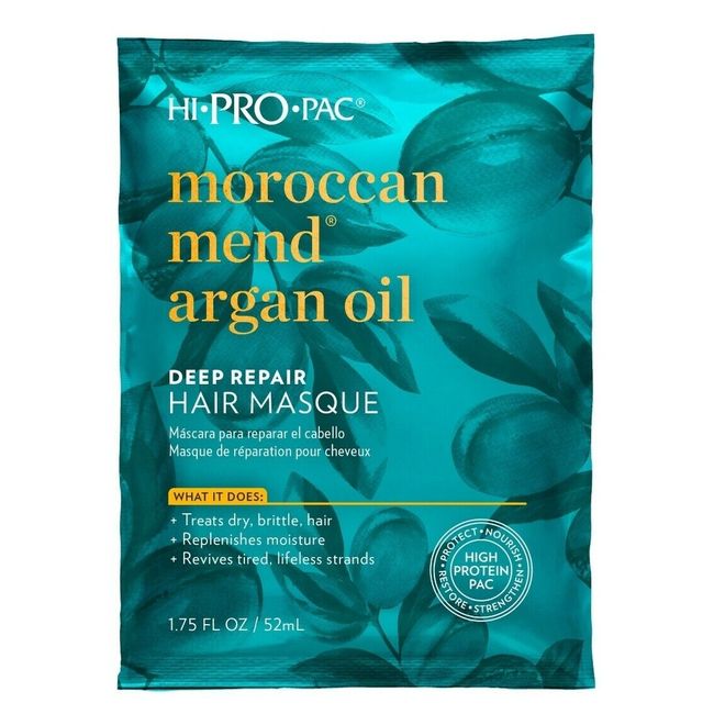 HI PRO PAC Moroccan ARGAN OIL For HAIR MASQUE REPAIR HAIR THREATMENT 1.75FLOZ.