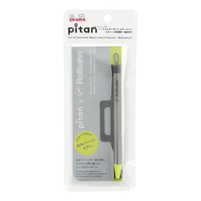 Delphonics Gel Ballpoint Pen with Pitan x Rollbahn Note Holder