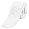 DonDon Men's Knit Tie handmade White