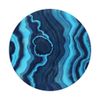 Blue Agate Quartz Gemstone Crystal Pattern No. 3 PopSockets Swappable PopGrip
