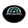 PCOS awareness cute boho rainbow PCOS support PopSockets Swappable PopGrip