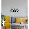 Wall Tattoo Sticker Black 40 x 26 cm