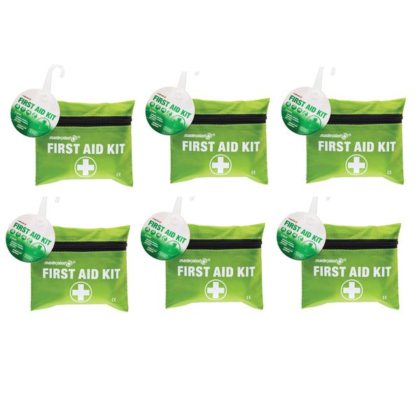 Masterplast Compact First Aid Kit - Essential Emergency Medical Supplies for Home, Car, and Travel (6)