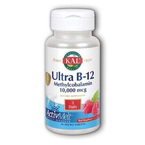 Ultra B-12 Methylcobalamin ActivMelt Vegetarian Raspber