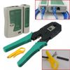 Cable Tester+Crimp Crimper+100 RJ45 CAT5 5e CAT6 Connector Plug Network Tool Kit