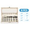 Forstner Bit Set 8Pcs - HPHOPE Forstner Bits for Wood, Wood Drilling with Storage Case