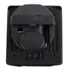 CEE External Socket Inlet Socket Built-in Socket Caravan Motorhome 220 V - 250 V ABL Magnetic Lid Black