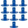 Plastic Large Head Quarter Turn Fasteners-.500 Inch Grip-Grey-Pack/10