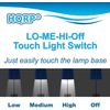 HQRP Touch Light Table Lamp Dimmer Switch LO-ME-HI-OFF Control Module Sensor