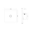 C701DR-11 Wireless Dimmer Light Switch Touchscreen White/Black/Grey/Gold