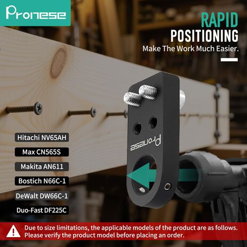 Pronese Siding Nailer Offset Attachement，Engineered Wood siding Tools,Double Headed Positioning is More Accurate and Will not Shake, Nail Gun Small Attachment