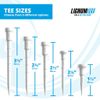 LIGNUM Wooden Ring System Golf Tee's, White, 62 mm,TELT6216W