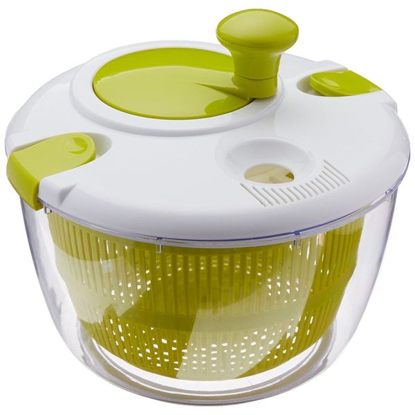 1.4 Quart Kitchen Salad Spinner Bowl With Locking Lid, Green