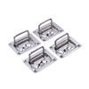 10X Stainless Steel Boat Spring Lift  Pull Hatch Latch Handle Ring Flush Hinges