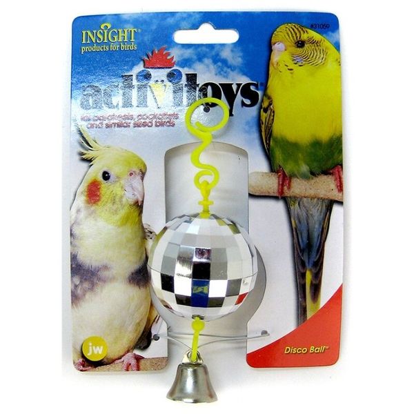 JW Insight Activitoys Disco Ball Bird Toy