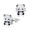 Children's .925 Sterling Silver Panda Earrings