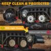 AUXBEAM 2X 7"INCH Covers Shield For Round Light Offroad Driving LED Work Lights