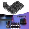 Walfront Macro Gaming Keyboard Custom Function 9 Key Mini Keypad with Red Switch RGB LED USB C Connection Programmable Wired Mechanical Keypad