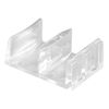 Prime-Line M 6058 Clear Plastic, Shower Door Bottom Guide Assembly (2 Pack)