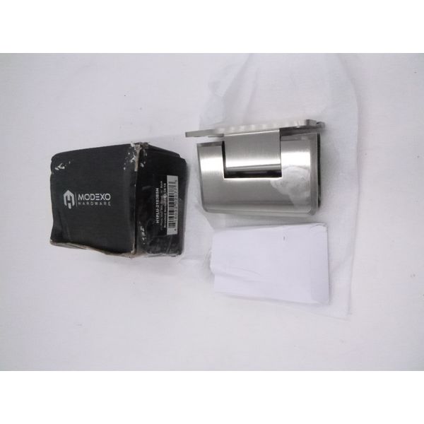 Modexo Wall Mount Beveled "H" Back Shower Hinge Brushed Nickel H1PLU-2103BSN