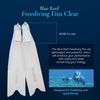Blue Reef Freediving Fins - Clear, 45/46