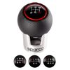 Sparco Manual Gear Shift Knob Lazio Black/Red Universal