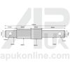 Cat 1/2 Dual Lower Link Implement Pin Replacement for David Brown 1212 1290 1390 Tractor
