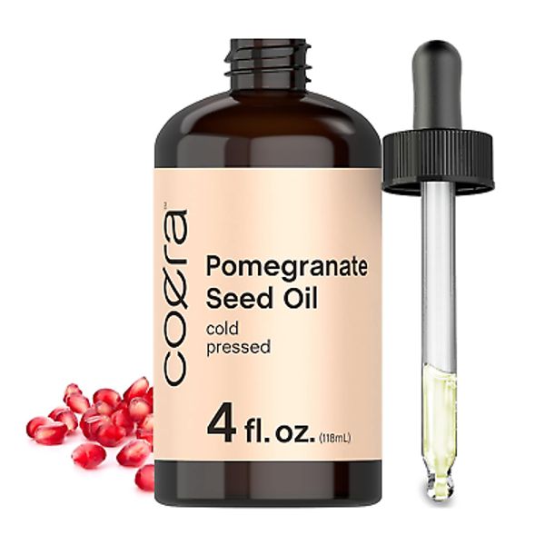 Pomegranate Seed Oil | 4 Fl Oz | for Face & Hair | Promotes Clear Looking Skin,