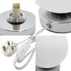 LED Globe Desk Lamp Chrome Base Bedside Ball Table Lamp Warm White H3003