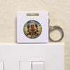 'Smiling Tortoise' Keyring Tape Measure/Spirit Level Tool (KM00041692)