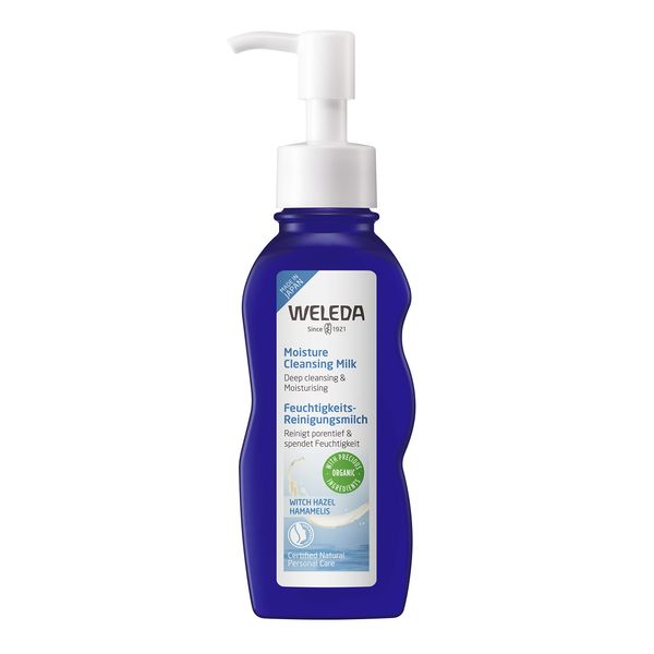 WELEDA Moisture Cleansing Milk, 3.4 fl oz (100 ml), Cleansing, Japanese Limited Formula, No Facial Cleansing Required, Morning Wash, Moisturizing, Naturally Derived Ingredients, Organic