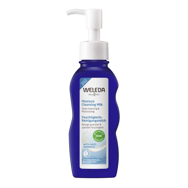 WELEDA Moisture Cleansing Milk, 3.4 fl oz (100 ml), Cleansing, Japanese Limited Formula, No Facial Cleansing Required, Morning Wash, Moisturizing, Naturally Derived Ingredients, Organic