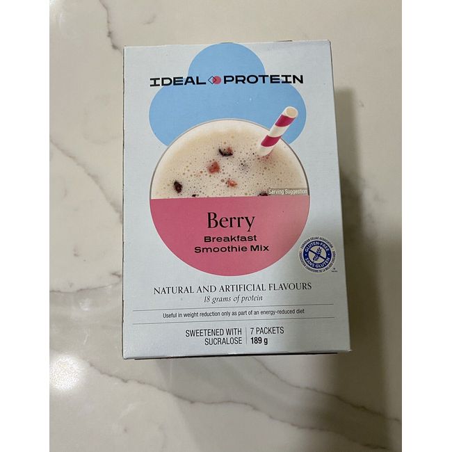 Ideal Protein Berry Breakfast Smoothie Mix - 7 Packets - EXP 12/31