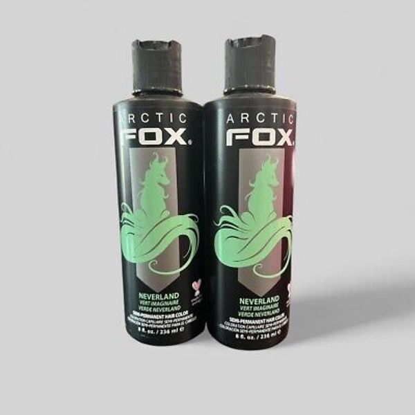2pk ARCTIC FOX  SEMI-PERMANENT  HAIR COLOR 100% VEGAN CRUELTY-FREE  #NEVERLAND
