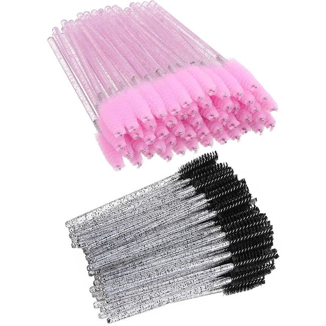 200 Stück Mascara-Stäbe, Wimpernbürsten, Augenbrauen-Pinsel, Applikator, Kosmetik-Make-up-Pinsel-Werkzeug-Sets für Wimpernverlängerung und Make-up (BKPK)