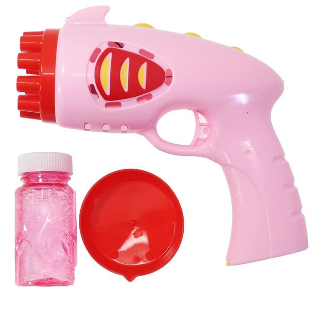 UN-0267PK Electric Bubble Gun, Pink, Bubble Machine