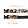 Olahibi Neoprene Padded Dog Collar, Soft and Comfortable, Leopard Pattern, for Large Dogs.(Large, Brown Leopard)