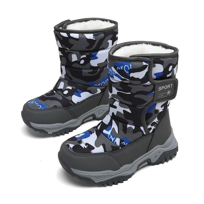 Boys Kids Snow Boot Winter Shoes Sneakers 