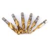 Yosoo 6pcs Drill Bits HSS Taps 1/4 Inch Hexa Metric Thread Bits Set Tool Tap M3-M10