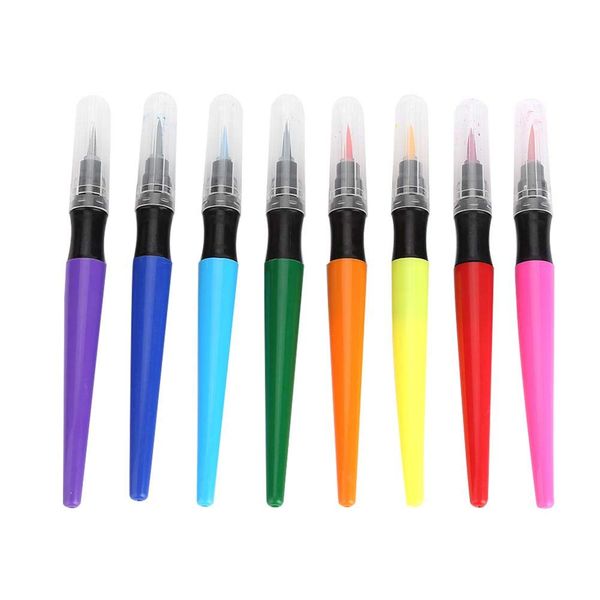 8 Farben Body Painting Pinsel Stift Set Tattoo Haut Permanent Marker Pen für Body Art