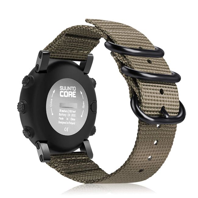 Fintie Watch Band Compatible with Suunto Core, Premium Woven Nylon Replacement Sport Strap with Metal Buckle Compatible with Suunto Core Smart Watch