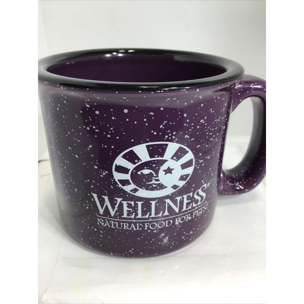 WELLNESS NATURAL FOOD FOR PETS COFFEE MUG. PET FOOD MUG. Art Deco Mug. B189