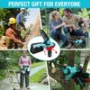 DURATECH 12V Mini Cordless Chainsaw 6" Electric  Chainsaw 2PC Batteries &2 Chain