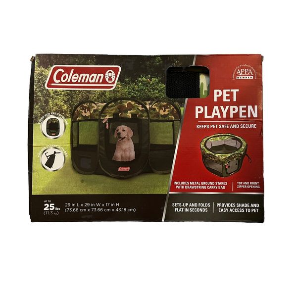 Coleman Pet Playpen (pets up to 25lbs)